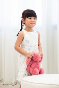 Lumina Eyelet Kids Dress In White (Size 2)