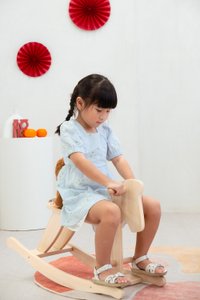 Ethereal Dreams Textured Kids Dress in Blue