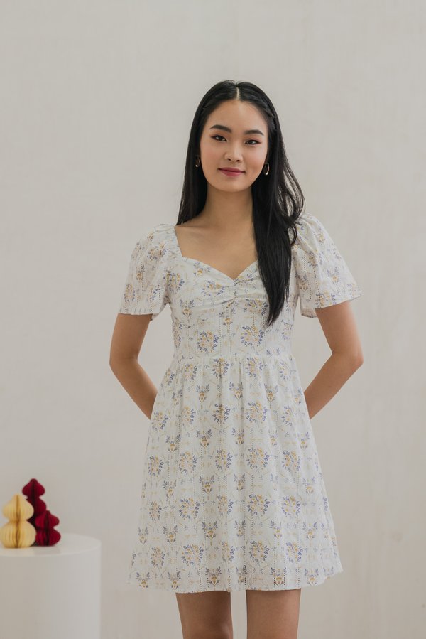 Skyler Eyelet Sweetheart Dress (XS)