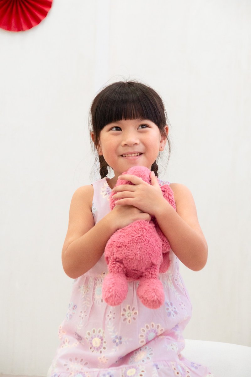 Lumina Eyelet Kids Dress In Pink (Size 2)
