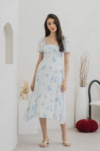 Stellar Ruched Midi Dress (XS)