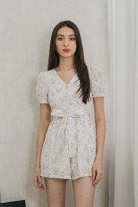 Sunbeam Floral Eyelet Romper (XS)