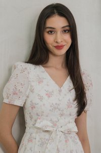 Sunbeam Floral Eyelet Romper (XS)