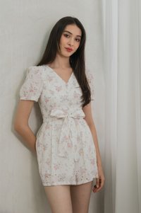 Sunbeam Floral Eyelet Romper (XS)