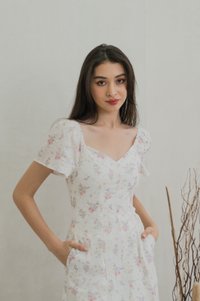Sunbeam Floral Eyelet Midi Dress (XS)