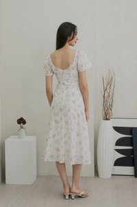 Sunbeam Floral Eyelet Midi Dress (XS)