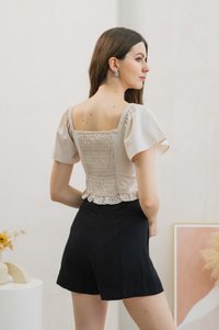 Syrus High Waisted Shorts In Black