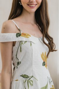 Karla Eyelet Cold Shoulder Dress Romper