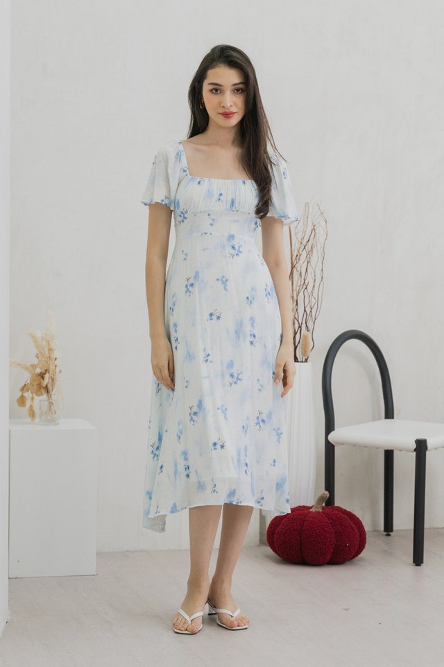 Stellar Ruched Midi Dress