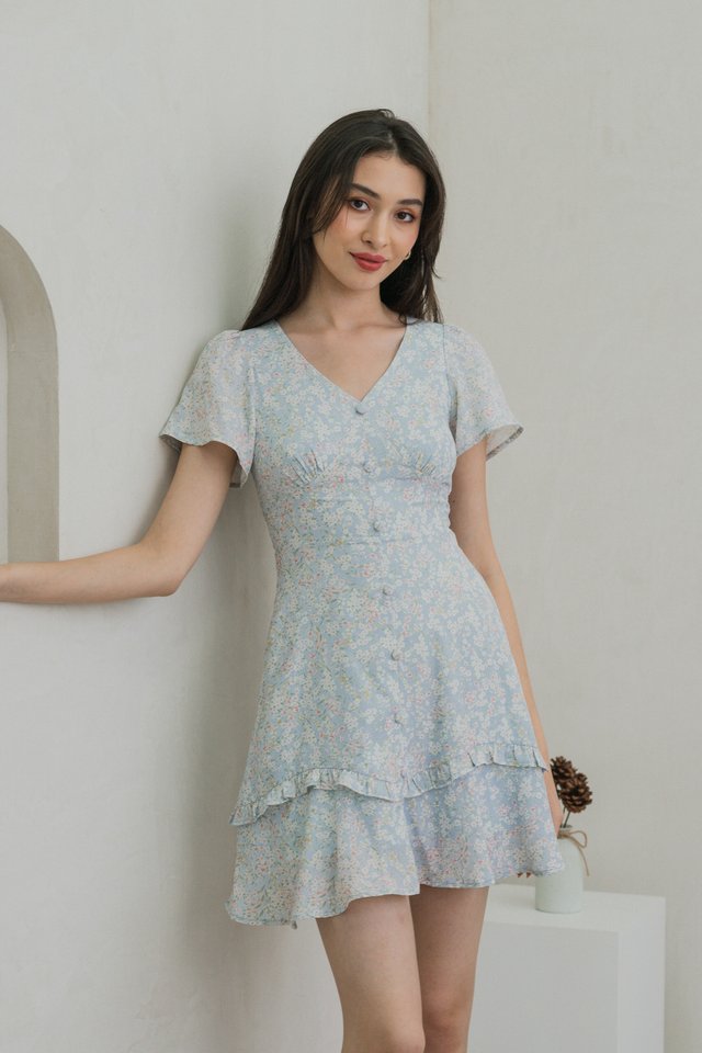Camelia Floral Ruffle Dress