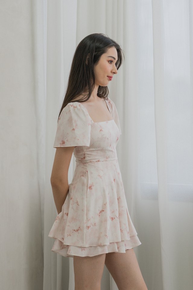Rexa Ribbon Pleated Romper