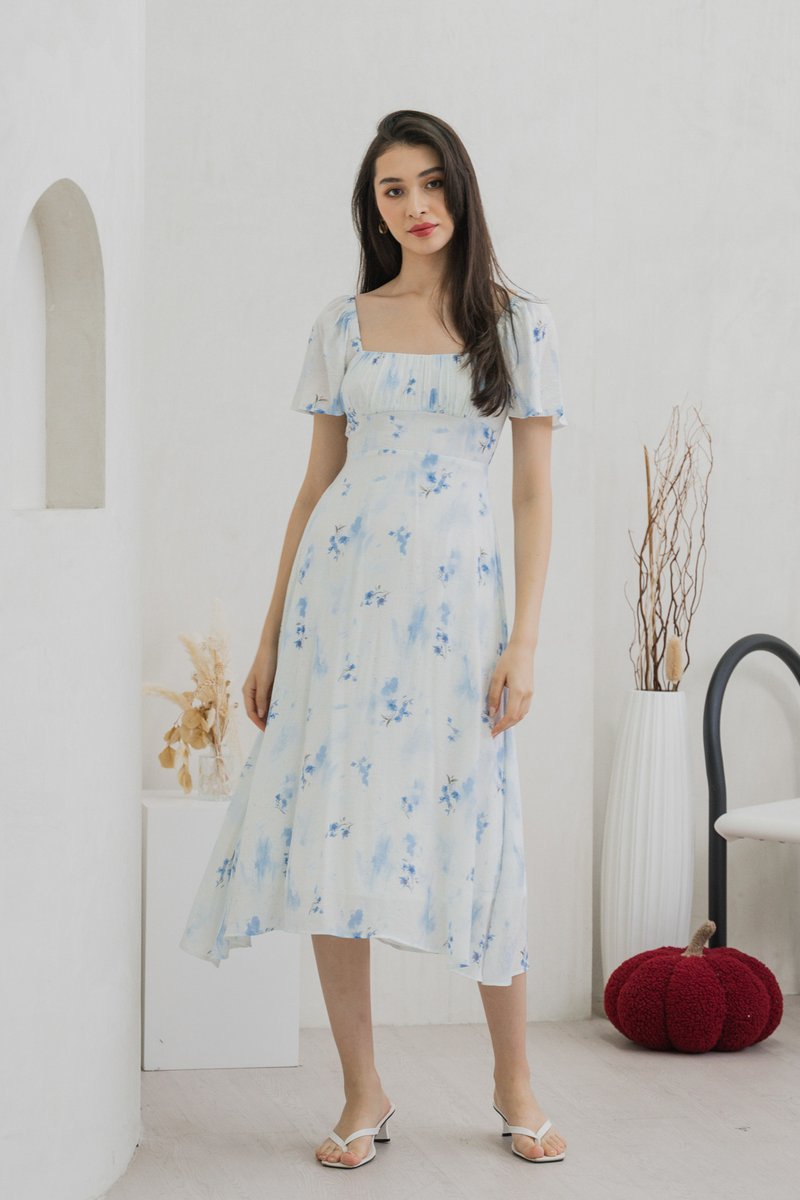 Stellar Ruched Midi Dress (XS)