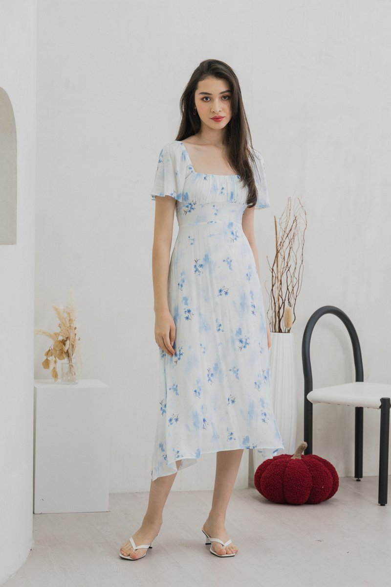 Stellar Ruched Midi Dress (XS)