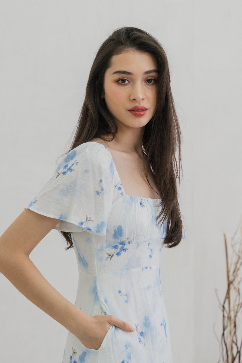 Stellar Ruched Midi Dress (XS)