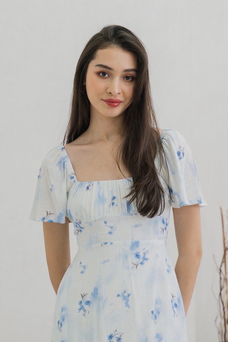 Stellar Ruched Midi Dress (XS)
