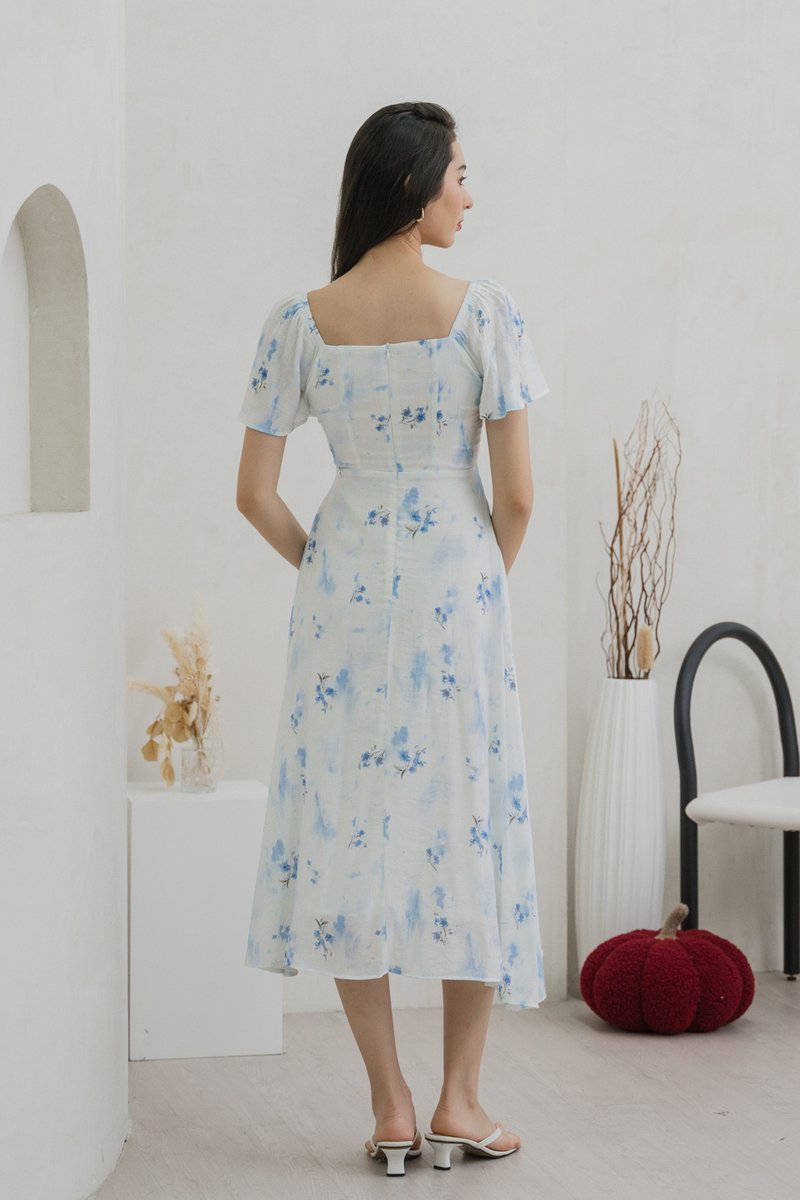 Stellar Ruched Midi Dress (XS)