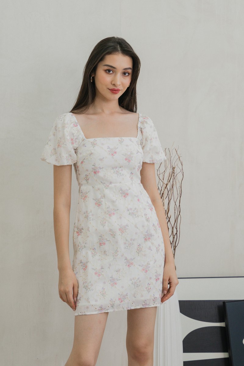 Sunbeam Floral Eyelet Dress