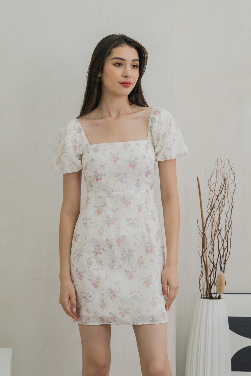 Sunbeam Floral Eyelet Dress