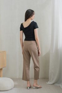 Whitney Pocket Work Pants In Khaki Brown