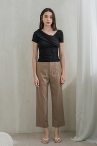 Whitney Pocket Work Pants In Khaki Brown