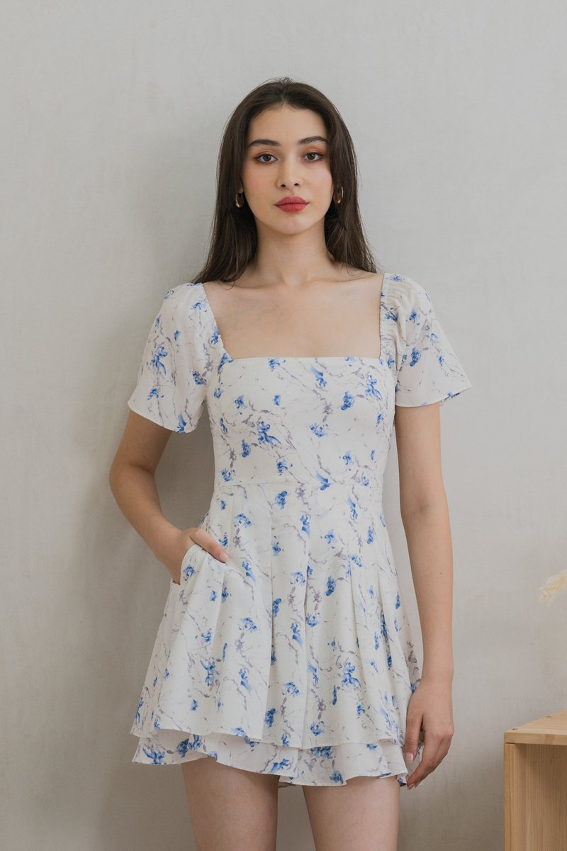 Aurora Pleated Romper (XS)