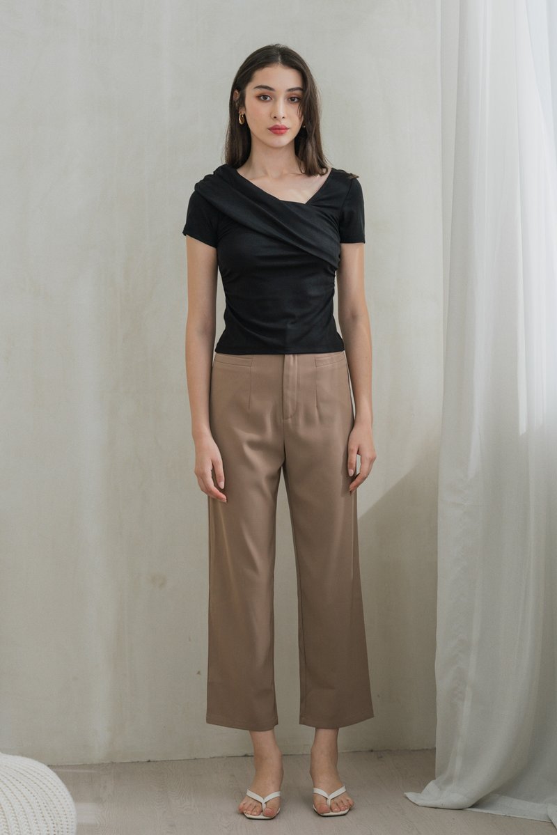 Whitney Pocket Work Pants In Khaki Brown