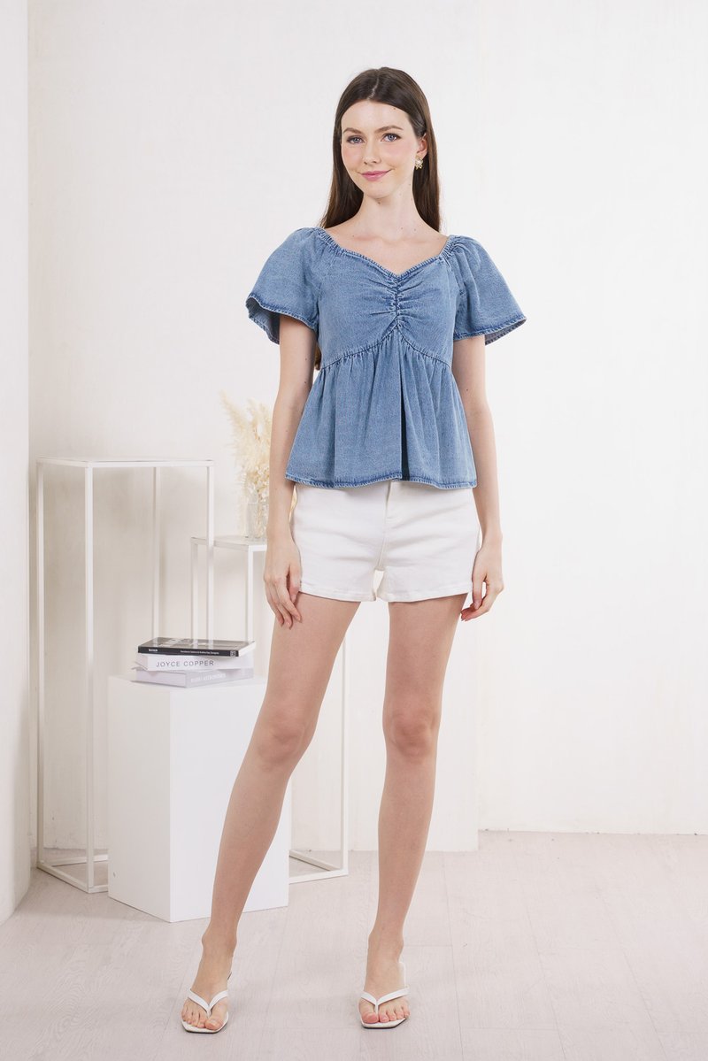 Dear Denim Sweetheart Top (XS)