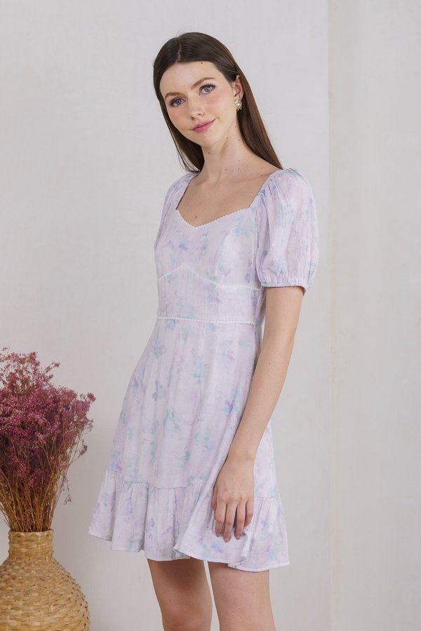 Afterglow Pastel Empire Waist Dress (XS)