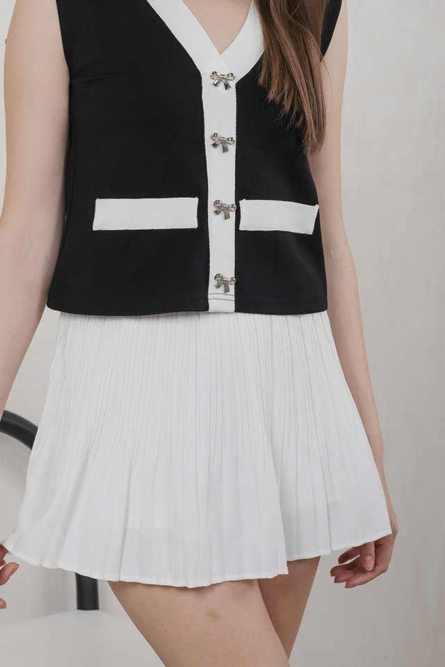 Kiro Pleated Skort In White