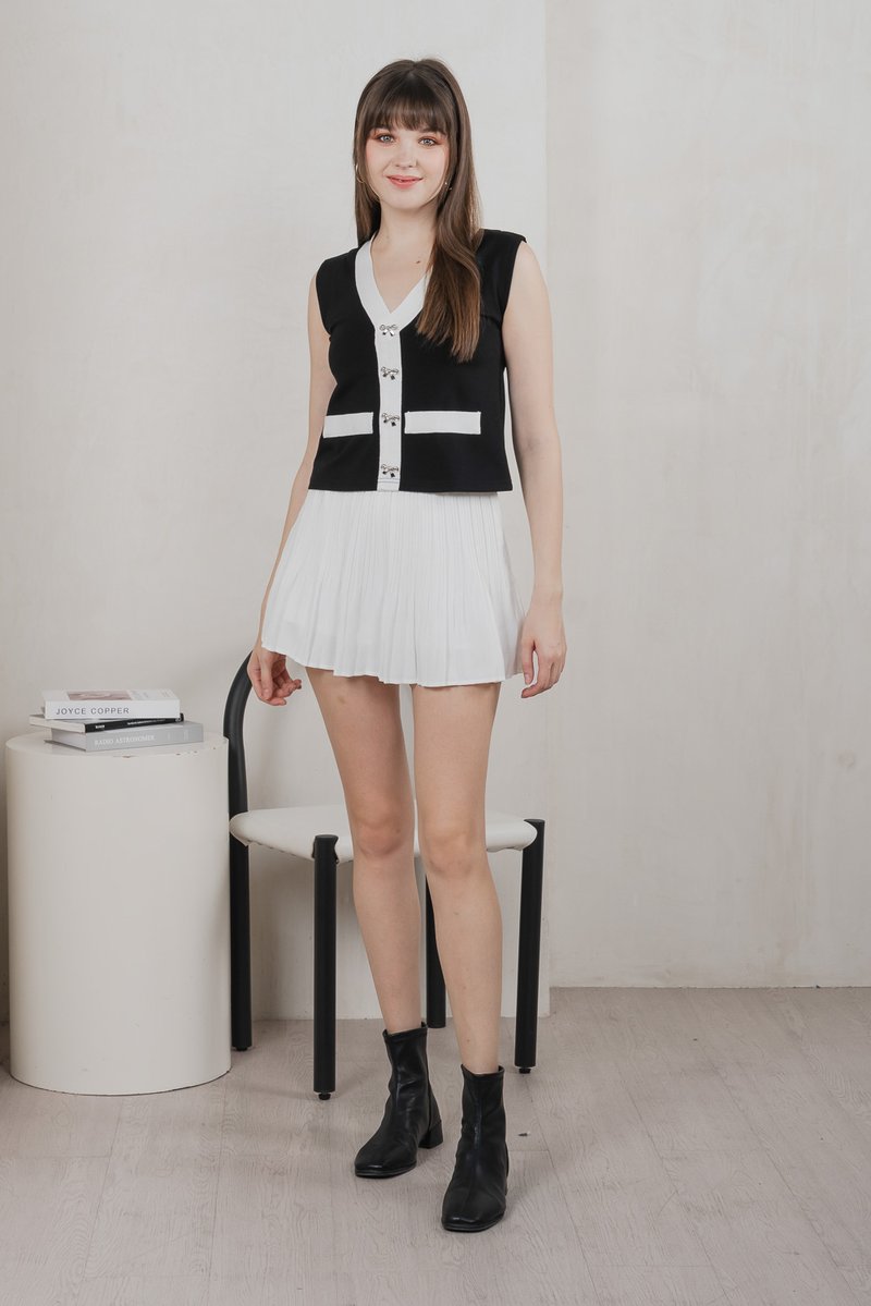 Kiro Pleated Skort In White