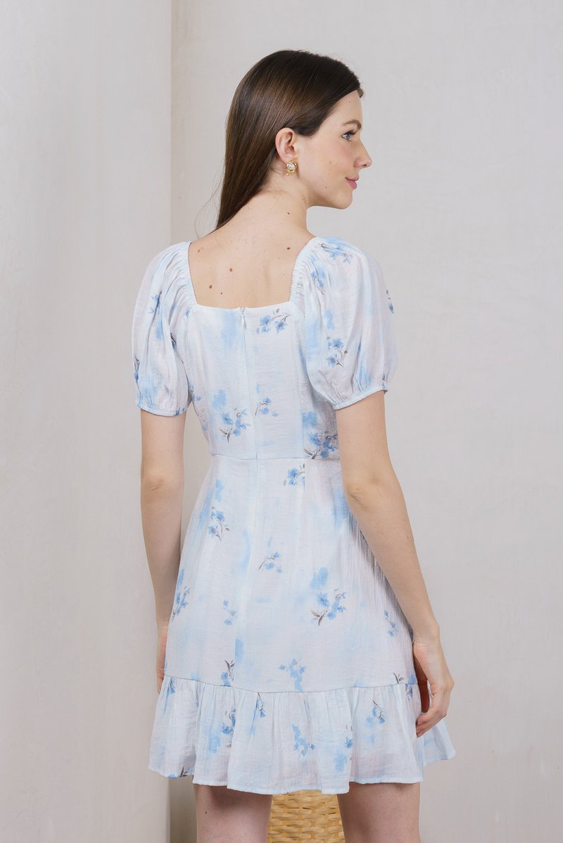 Stellar Printed Empire Waist Dress