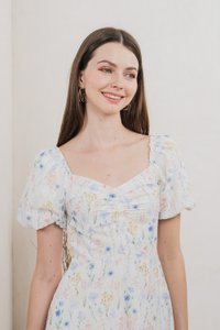 Symphony Floral Sweetheart Midi Dress (XS)