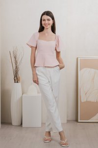 Prudence Flare Sleeve Top In Light Pink (XS)