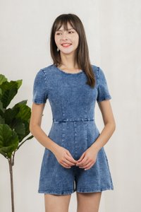 Rain Denim Romper (XS)