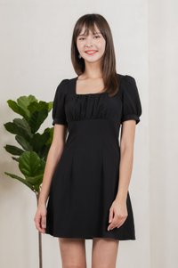 Winslet Ruched Dress In Black (XS)