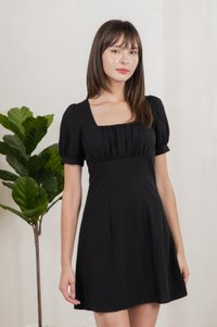 Winslet Ruched Dress In Black (XS)