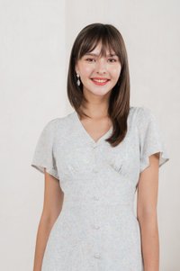 Camelia Floral Ruffle Dress (XS)