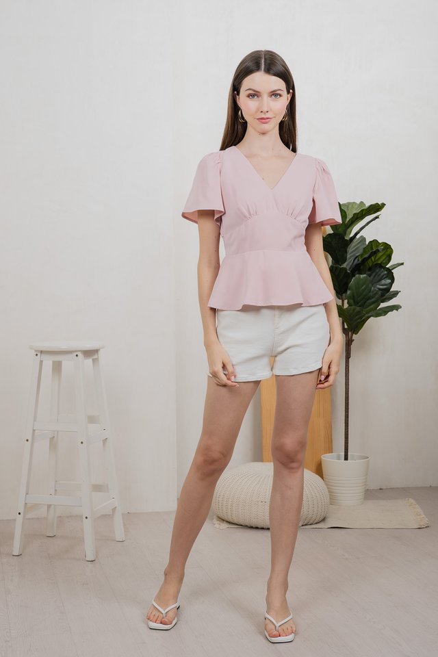 Kalisee Empire Waist Top In Pink