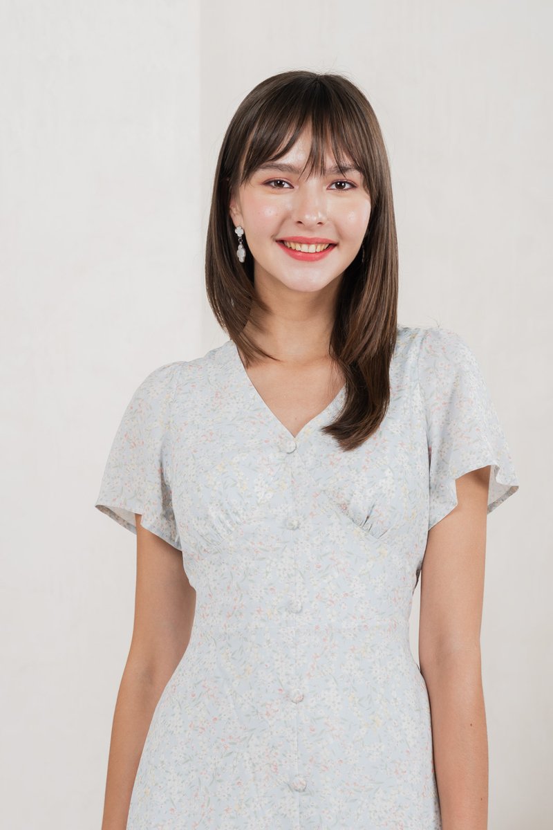 Camelia Floral Ruffle Dress (XS)
