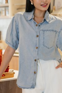 Brigitta Denim Button Shirt (XXL)