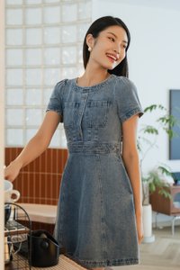 Pris Buttons Pocket Denim Dress