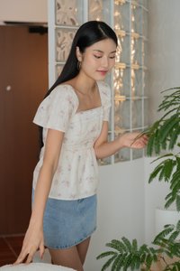 Empath Embroidery Ribbon Top