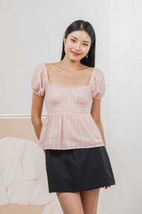 Ethel Broderie Top In Pink