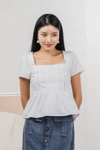 Collins Crochet Top In White