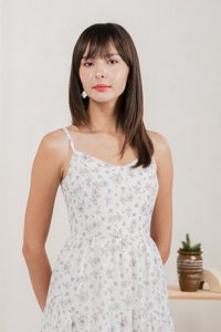 Millis Eyelet Camisole Maxi Dress In White