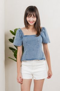 Ulysses Denim Panelled Top