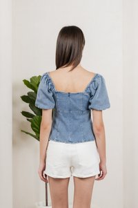 Ulysses Denim Panelled Top