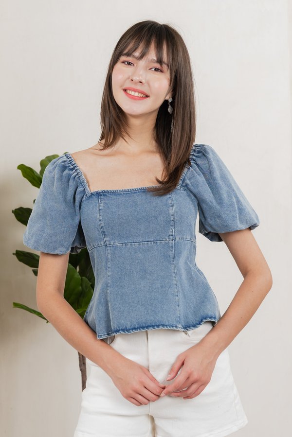 Ulysses Denim Panelled Top