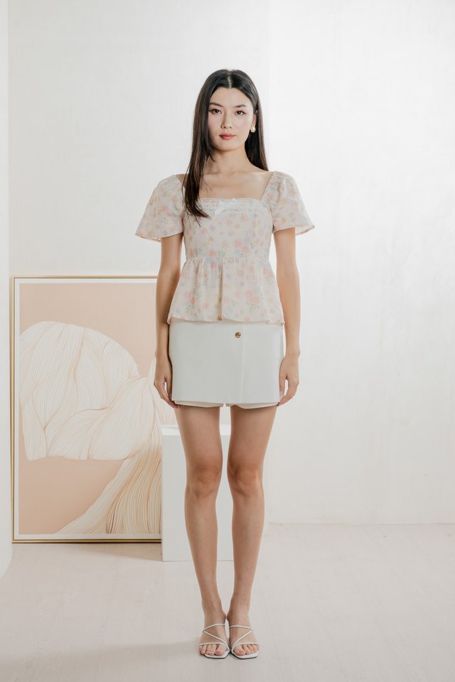 Beth Embroidery Ribbon Top