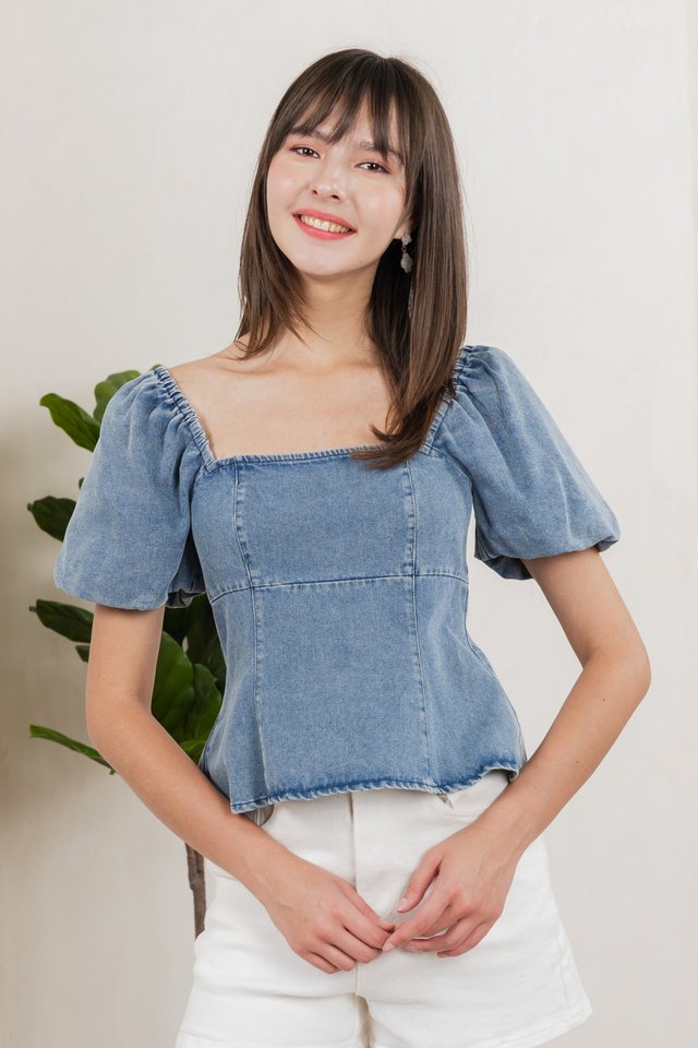 Ulysses Denim Panelled Top